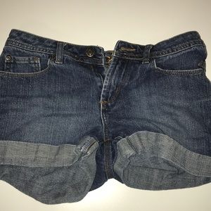 Blue jean shorts